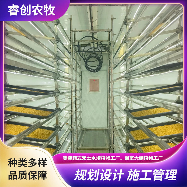 集装箱水培种植一体机加工40英尺牧草种植容器水培系统厂家