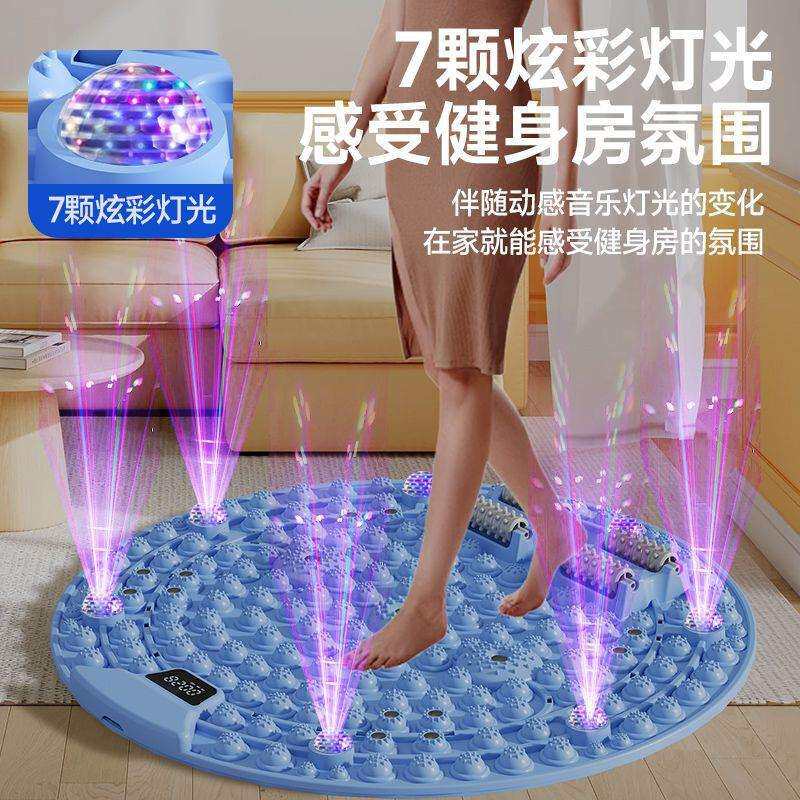 升级版带灯光计时器指压板超慢跑足底按摩垫子室内脚底经络跑步