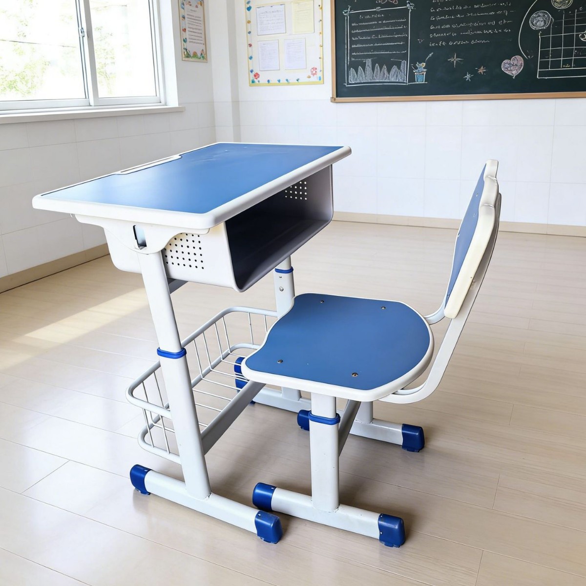 学校书桌儿童家用学习桌中小学生校园课桌椅组合套培训补习辅导班
