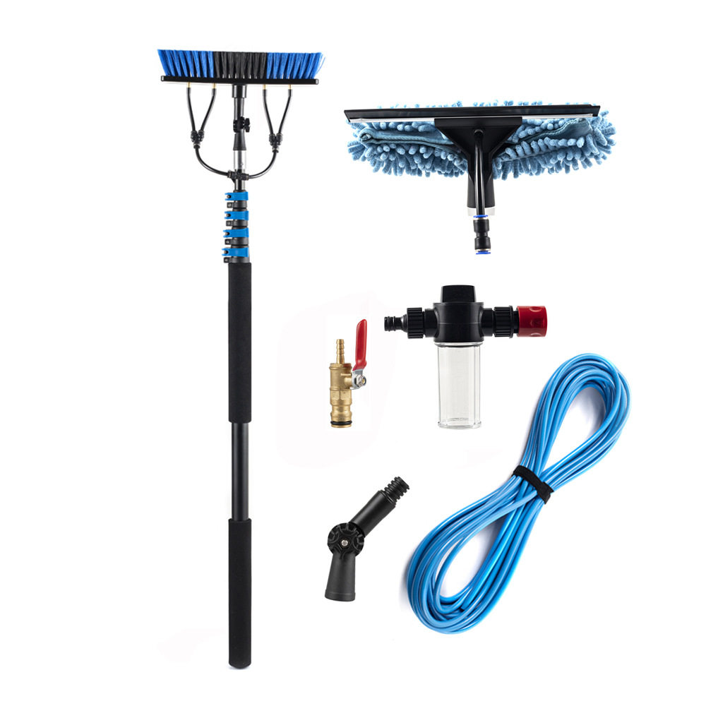 光伏板清洁工具套组 太阳清洁刷 玻璃刮水器