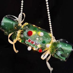 创意圣诞节平安夜糖果苹果礼袋套餐手提diy手工材料包送朋友礼物