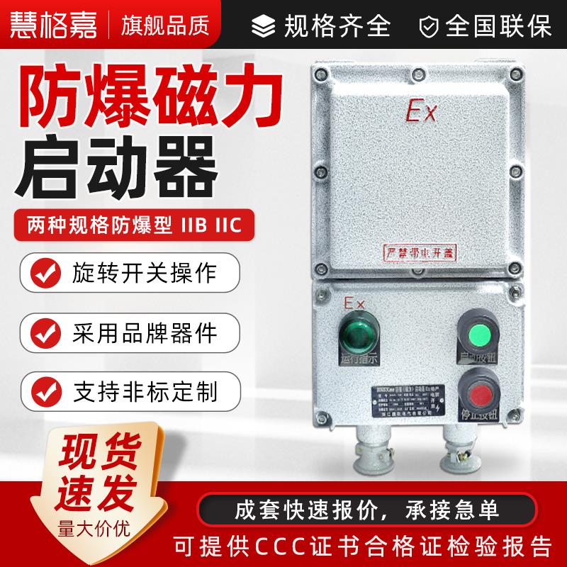 BQC53防爆磁力启动器220V380V电磁开 关箱水泵电机通风机启动控制