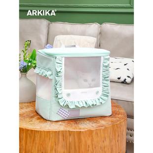 小体犬狗狗带出门用防应激双肩背书包 ARKIKA宠物猫咪包便携外出装