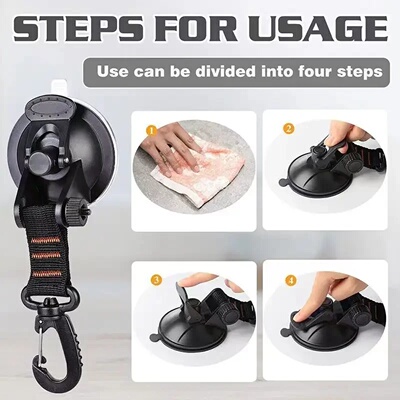 1/8 Pcs Car Tent Suction Cups Outdoor Camping Rope Powerful
