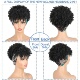 female tassel curly Black hair wig wrapped synthetic