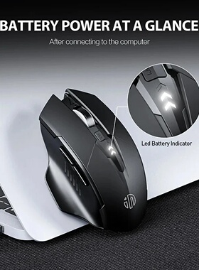 INPHIC F1 2.4G Wireless Mouse 500mAh Ergonomic Rechargeable