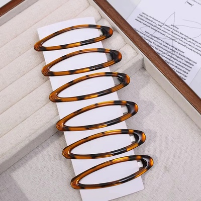 Vintage Leopard Hair Clips Y2K Cute Korean Charm BB Hair Cl