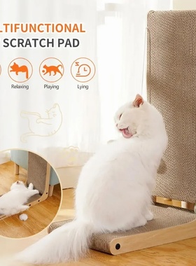 Scraper for Cats Cardboard Large/Small L-shape Wear-resista