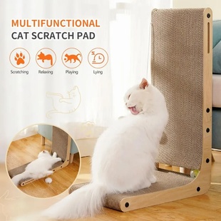 Scraper for Cats Cardboard Large/Small L-shape Wear-resista