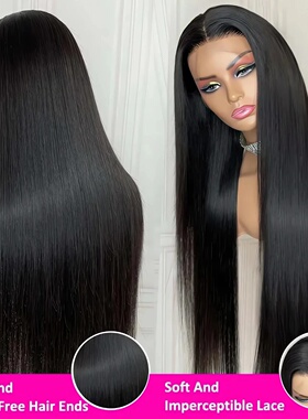 Wewave Glueless Wig 5x5 4x4 Straight Human Hair Wigs 1b Bla