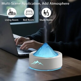 Essential Oil Diffuser, Bedroom Glacier Aromatherapy Machin