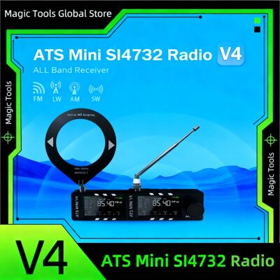 V4 AMNVOLT ATS Mini SI4732 All Band Receiver Supports AM/FM/
