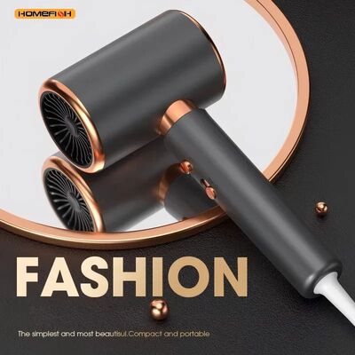 HOMEFISH 2000W Salon Hair Dryer with Hot/Cold Air Brush Nega