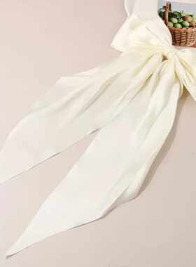 2 Women's Black and White Bow Hair Clips, Elegant Hair Acce