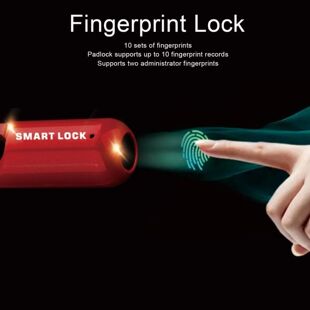 Fingerprint Lock AntiTheft Security USB Rechargeable Thumbpr