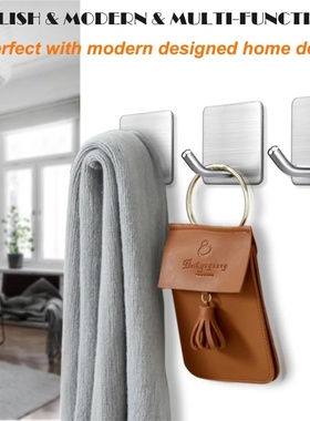 Heavy Duty Adhesive Towel Hook Stainless Steel Adhesive Hoo