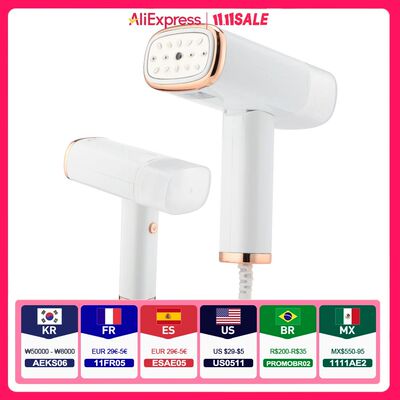 Portable Handheld  Steam Iron 1000W Folding Mini Garment Han