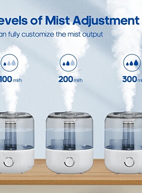 KINSCOTER 3L Air Humidifier Professional Large Capacity Hom