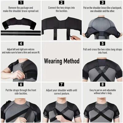 Adjustable Double Shoulder Support Belt for Back Pain Relief