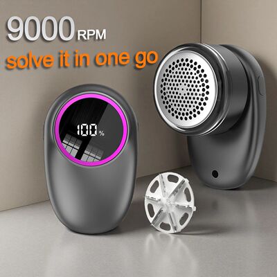 Hair Ball Trimmer with Digital Display,9000RPM Electric Pell