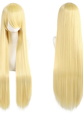 80cm Long Synthetic White Purple Cosplay Wigs Green Hair St