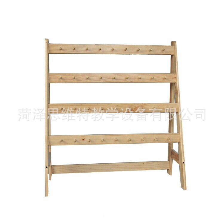 幼儿园实木可拆装毛巾口杯架