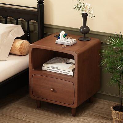 床头柜小型窄小迷你极窄卧室超窄夹缝置物架实木抽屉超窄家用古风