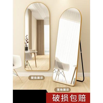 镜子全身镜穿衣落地镜网红家用女生卧室壁挂贴墙立体化妆试衣镜子