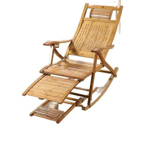 摇摇躺椅家用成人可折叠午休夏天办公室午睡阳台休闲老人椅竹凉椅
