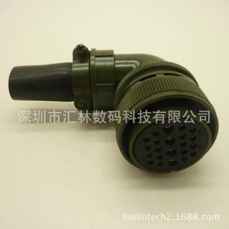 工业航空插头MS3108A28-11S弯形90度连接器-低价销售