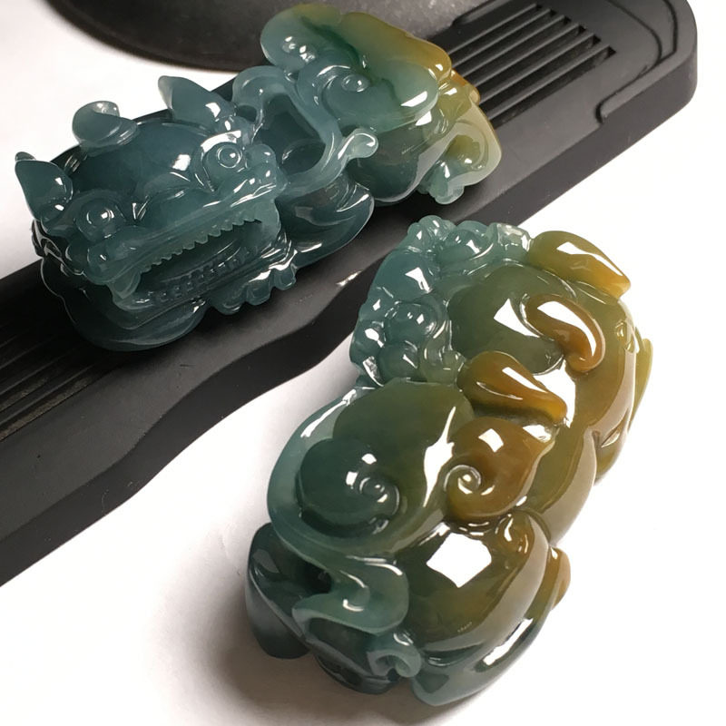 傅小姐翡翠霸王貔貅冰透种老水润