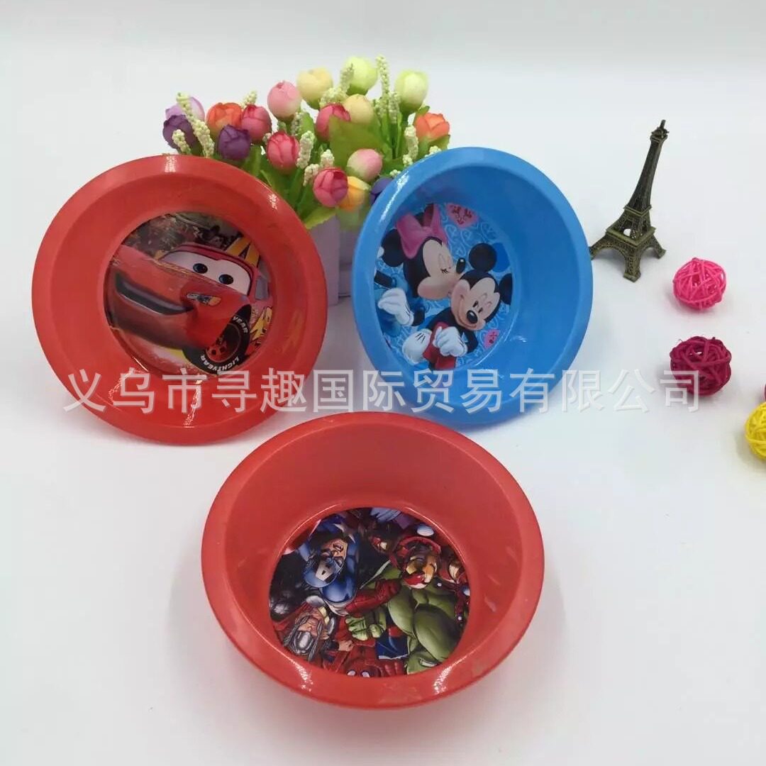 H70系列儿童分格餐盘小麦秸秆水果盘宝宝防摔三格餐盘套装带叉勺