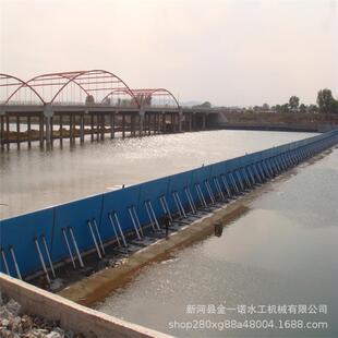 液压翻板闸门河道水利自控闸门钢制单向止水水库泄洪闸门钢坝