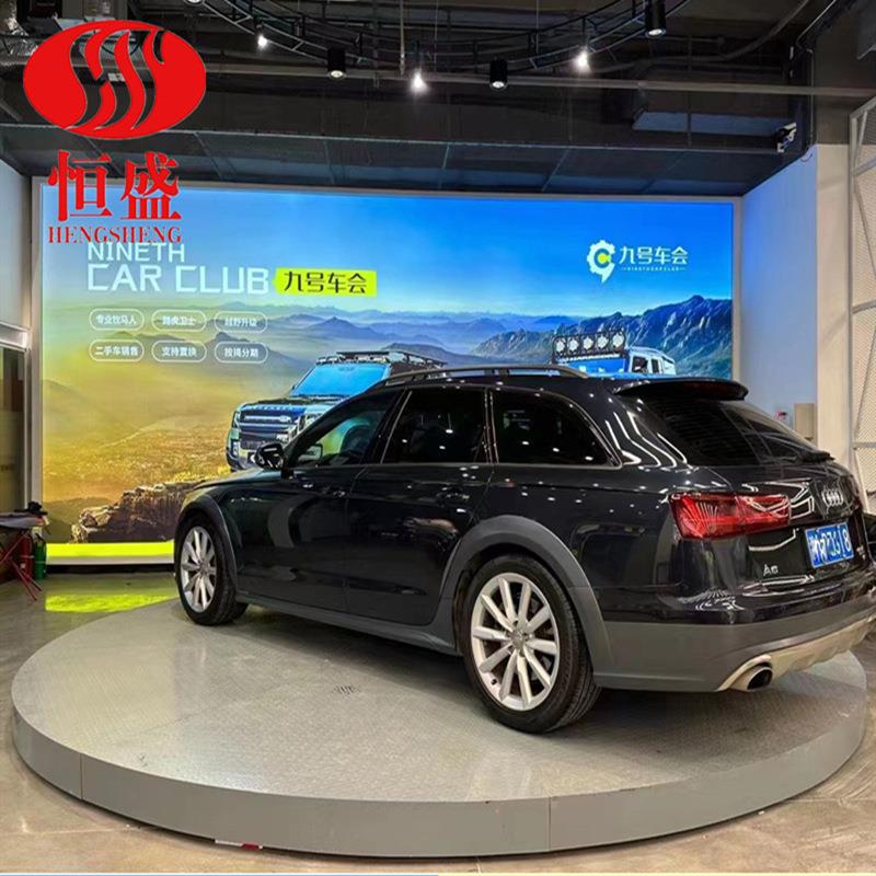 现货汽车转盘展厅旋转平台车展旋转圆台电动升降转台掉头转台