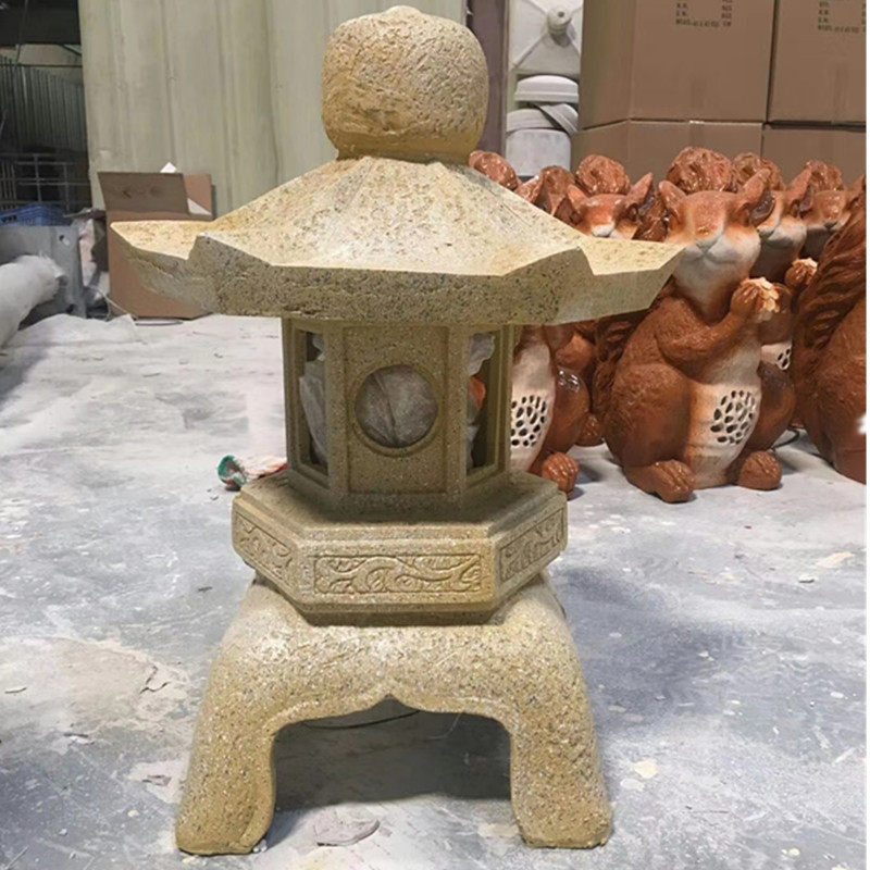 仿石草坪灯户外草坪音箱喇叭宫灯复古中式公园装饰件仿石头庭院灯