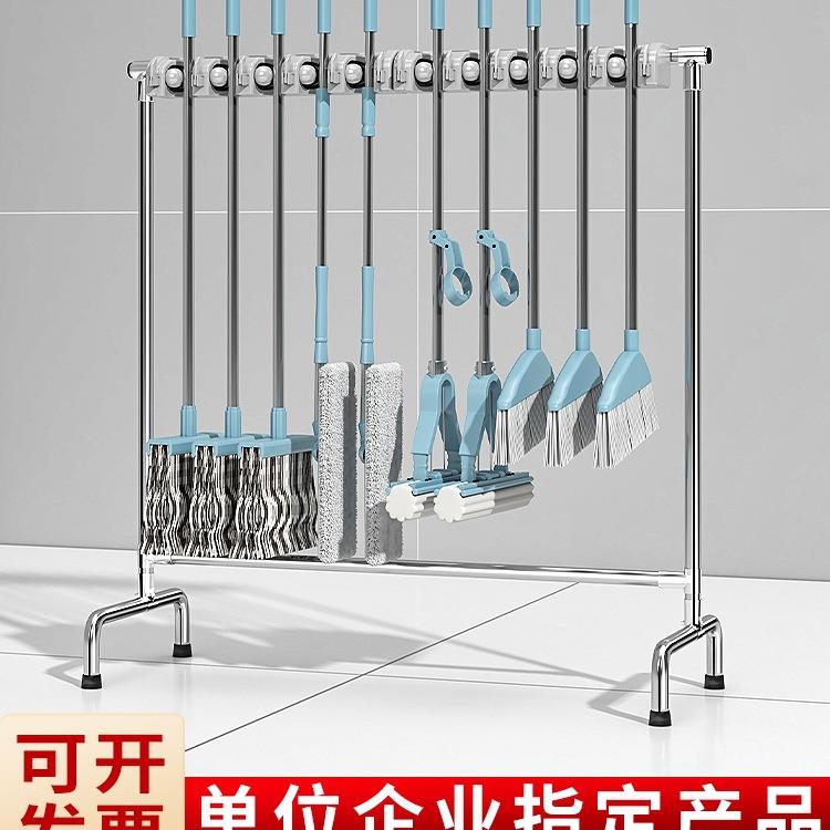 不锈钢移动拖把架拖把池落地清洁工具置物架商用收纳架拖布沥水无