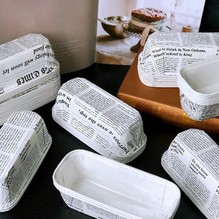 磅蛋糕面包纸托船型淋膜杯戚风纸杯PET淋膜蛋糕杯耐温吐司模具