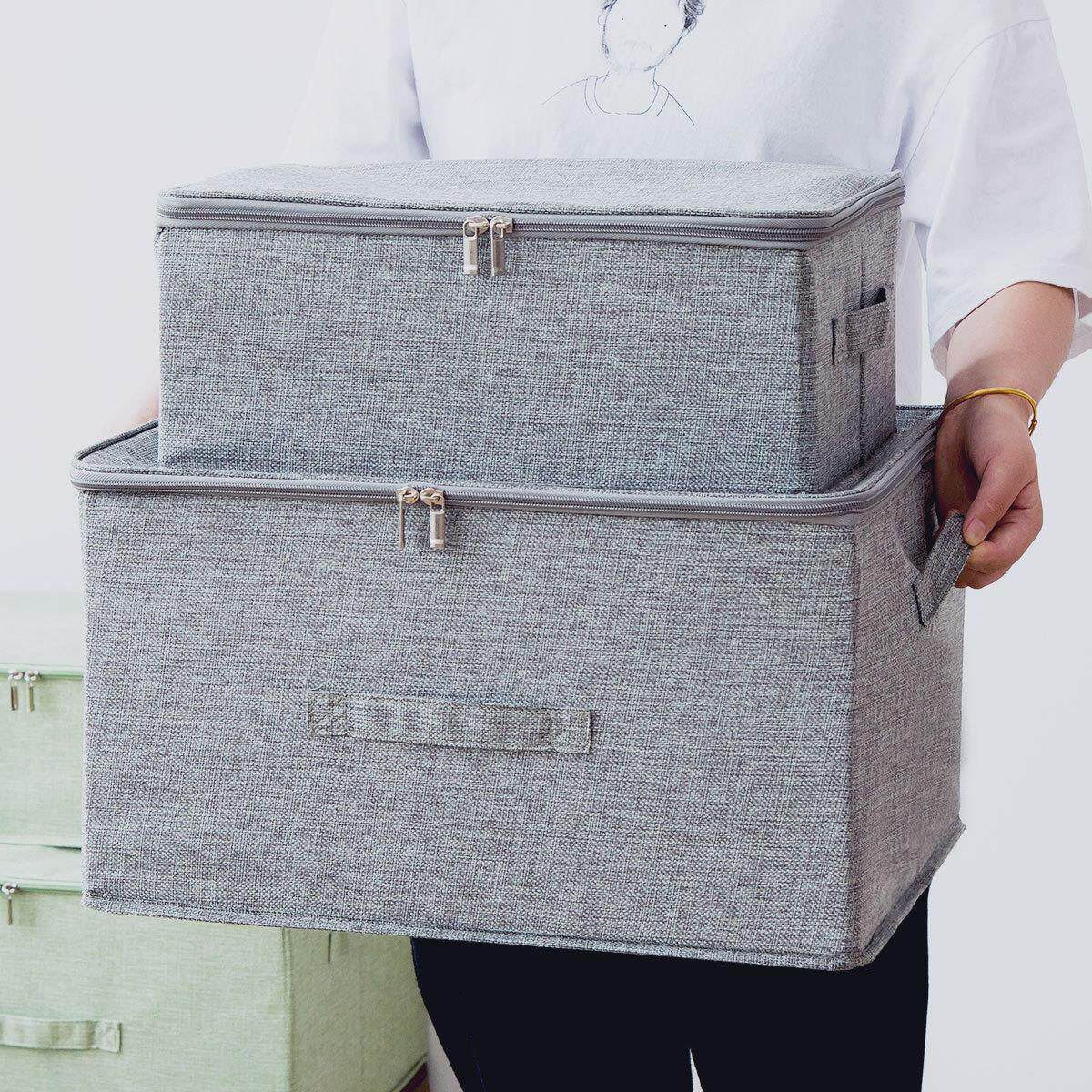 衣服收纳箱大容量超大小号可折叠带盖衣物整理箱密码锁翻盖收纳箱