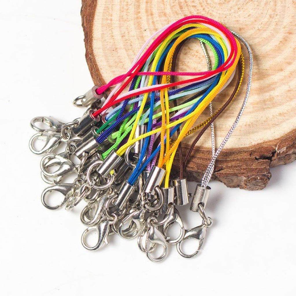 创意DIY手工饰品配件龙虾扣手机挂绳彩色饰品钥匙扣厂家直供