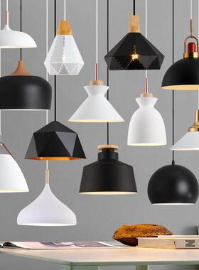 吊灯饭厅单头餐饮艺术创意个性led店铺商用简约火锅店工业防风灯