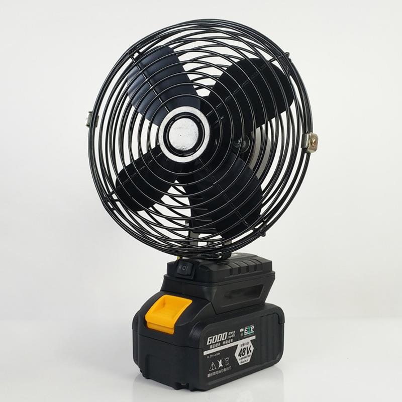 适用于大艺款锂电池金属风扇电动扳手电风扇摆摊户外便携垂钓USB