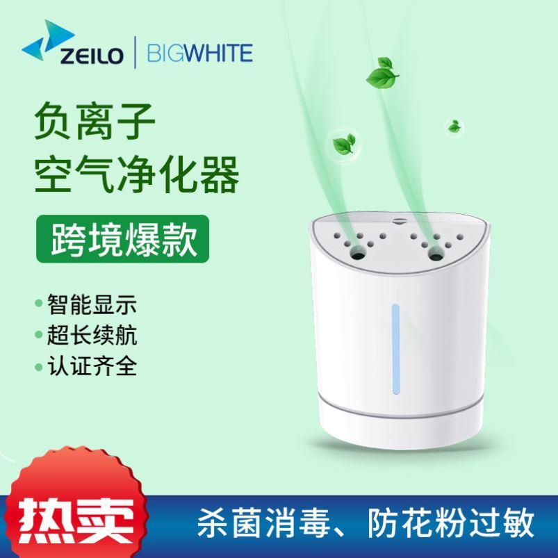 跨境智能负离子空气净化器挂颈随身带车载杀菌消毒防过敏雾霾氧吧