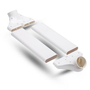 扁平送风口材质出风口过粱器接口扁管口径规格过渡管道过梁器结