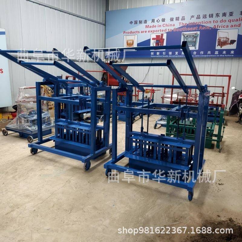 出口非洲混凝土制砖机直推式小型制砖机半自动水泥制砖机
