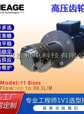 高压齿轮泵316L化工造纸制药烟草SHEAGE SG701-CS循环计量泵