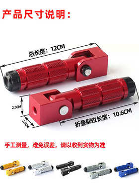 适用几何新款AE5i铝合金折叠脚踏 AE5iPro改装后座踩脚后脚踏配件