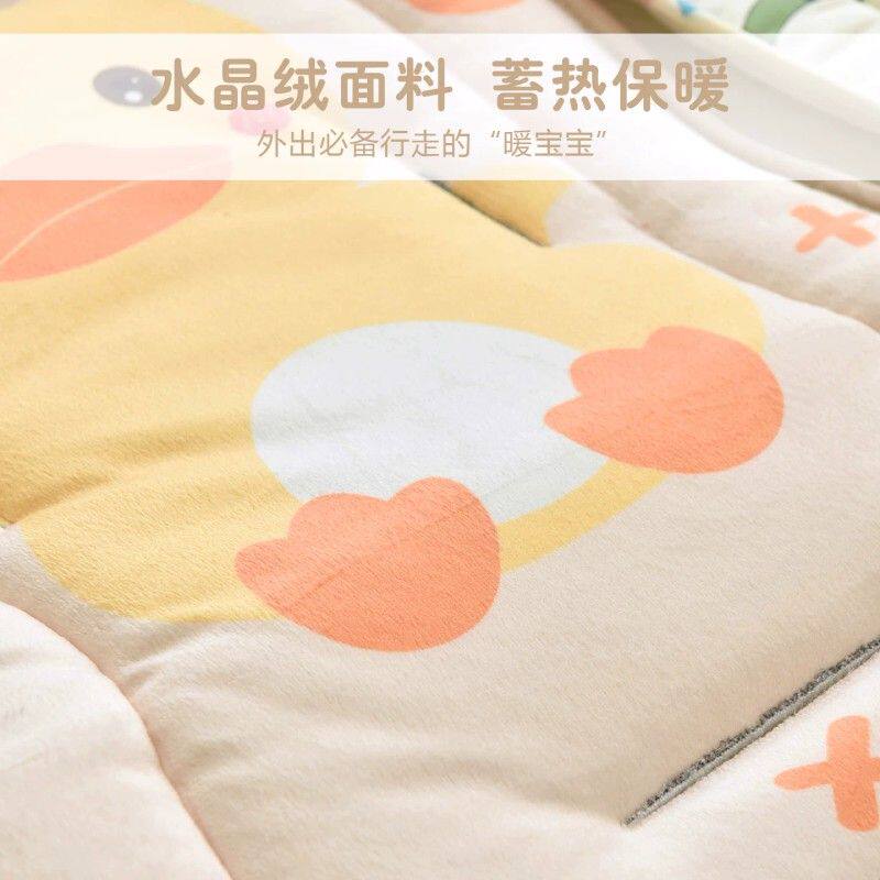 婴儿车推车棉垫宝宝遛娃神器坐垫子春夏款靠垫座椅垫纯棉四季通用