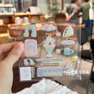 小红书ins果冻美甲贴纸高颜值贴纸插画小狗可爱diy电脑咕卡手机贴