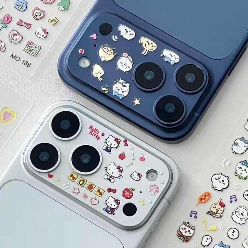 苹果iphone17手机后壳防水立体可爱创意小众装饰贴纸kitty猫贴纸