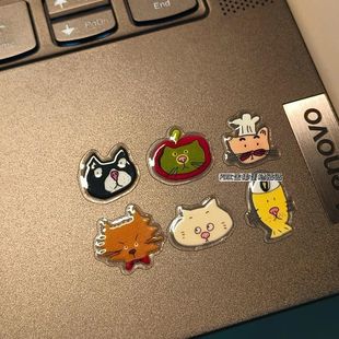 ins风可爱丑萌小猫咪果冻款3d立体diy贴纸手机笔记本背卡diy装饰